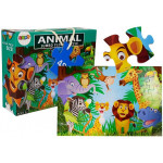 Detské puzzle divoké zvieratká 48 dielikov 